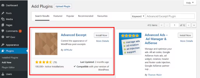 最佳WordPress摘录长度及相关插件